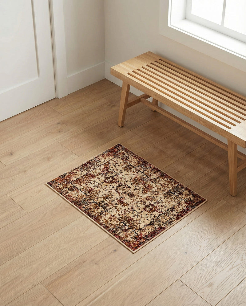Neptune Elegance Collection Area Rug -  Galatea (Beige Cream) Rectangle Beige Cream  lifestyle 11