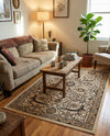 Tabriz Tapestry Collection Area Rug - Sahand (Ivory) Rectangle Ivory  lifestyle 20