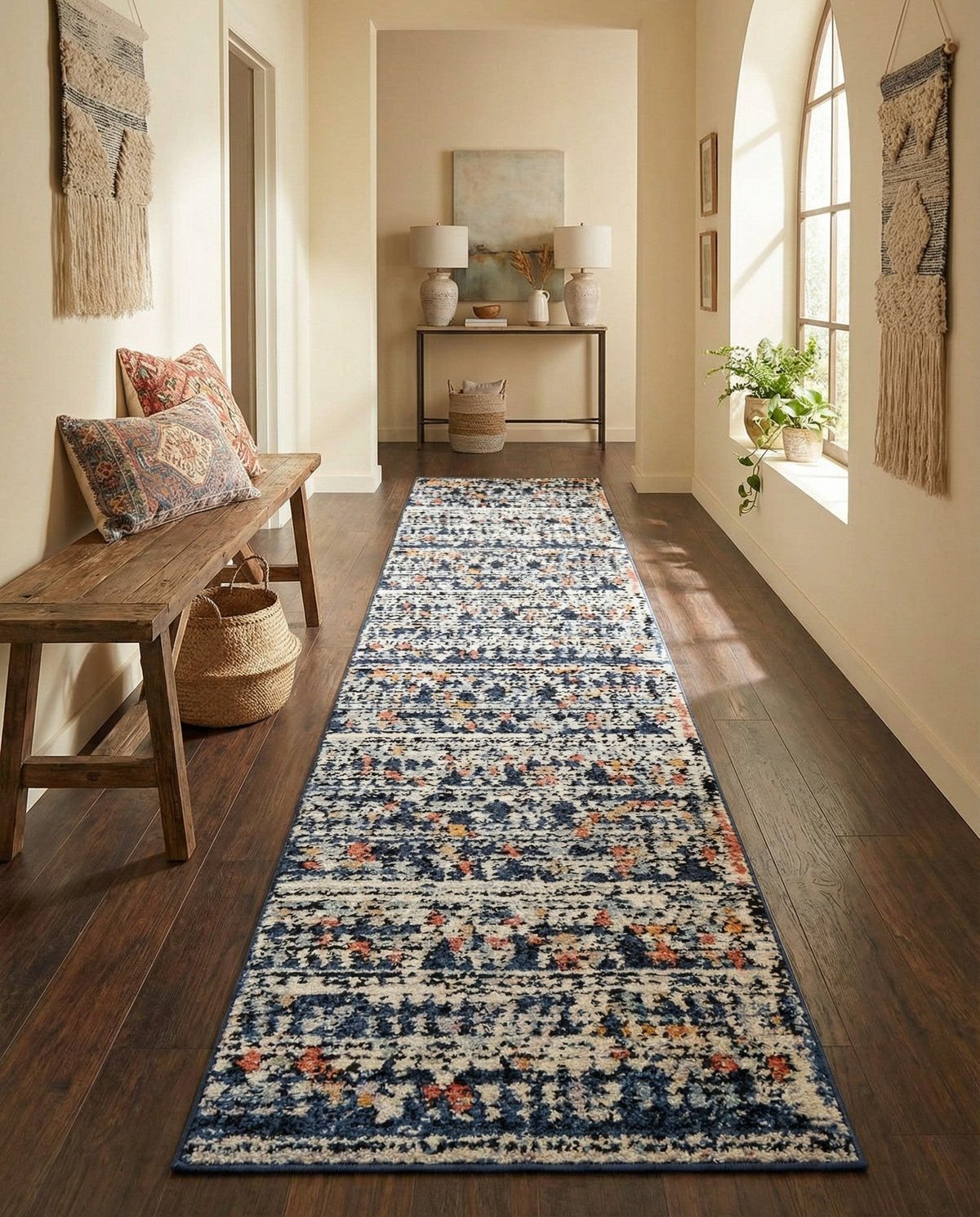 Tangier Treasures Collection Area Rug -  Marrakech Runner Multi  lifestyle 92