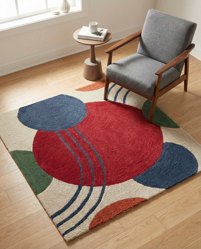 Briarwood Looms Collection Area Rug -  Navygrove Square Multi  lifestyle 3