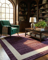 Studio Haven Collection Area Rug -  Alcove (Violet) Square Violet  lifestyle 51