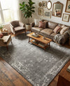 Riviera Elegance Collection Area Rug - Antibes (Dark Gray) Rectangle Dark Gray  lifestyle 20