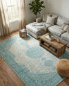 Dover Terrace Collection Area Rug - Marina (Aqua) Rectangle Aqua  lifestyle 14