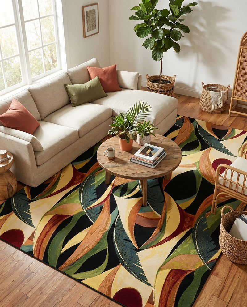 Seaside Blooms Collection Area Rug -  Tivoli Rectangle Multi  lifestyle 46