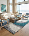Cozy Haven Shag Collection Area Rug -  Oasis Rectangle Turquoise  lifestyle 64