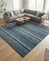 Jewel Oasis Collection Area Rug - Sapphire (Blue) Square Blue  lifestyle 80