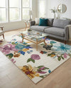 Meadow Breeze Collection Area Rug - Wildflower Rectangle Ivory  lifestyle 46