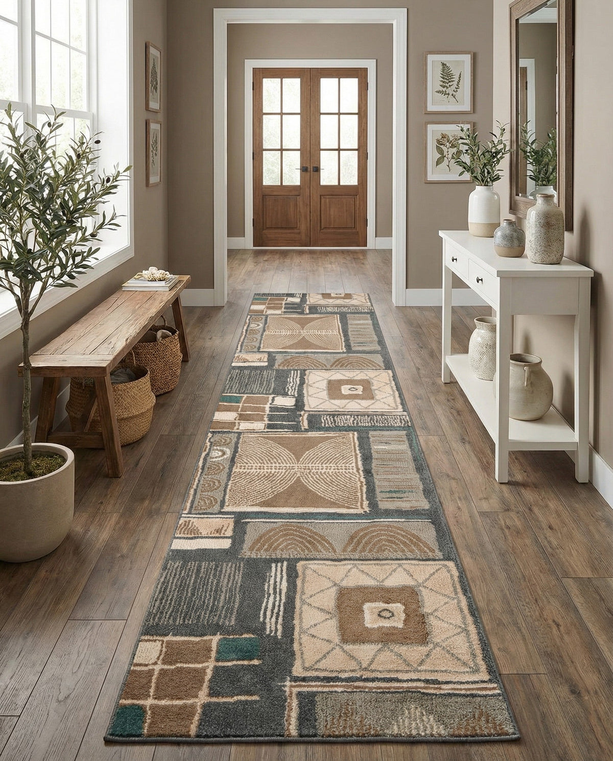 Savannah Sojourn Collection Area Rug -  Tsavo Runner Multi  lifestyle 82