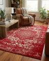 Georgetown Rugs Collection Area Rug - Dupont (Red) Rectangle Red  lifestyle 23