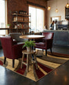 Bistro Lounge Collection Area Rug -  Frappe Square Beige  lifestyle 45