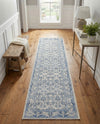 Horizon Collection Area Rug -  Meridian Runner Ivory Blue  lifestyle 56