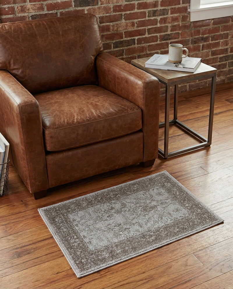 Horizon Collection Area Rug -  Apex (Light Gray) Rectangle Light Gray  lifestyle 16