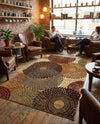 Bistro Lounge Collection Area Rug -  Cappuccino Rectangle Beige  lifestyle 11