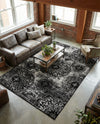 Riviera Elegance Collection Area Rug -  Monaco (Black) Rectangle Black  lifestyle 23