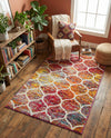 Trellis Mosaic Collection Area Rug -  Pergolatown (Multi) Rectangle Multi  lifestyle 5