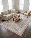 Beverly Grove Collection Area Rug -  Fairfax (Rose) Rectangle Rose  lifestyle 17