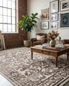 Sanctuary Retreat Collection Area Rug -  Retreat Rectangle Chocolate Brown  lifestyle 6