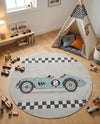 Wonder Tykes Collection Area Rug -  Confetti Round Gray  lifestyle 35