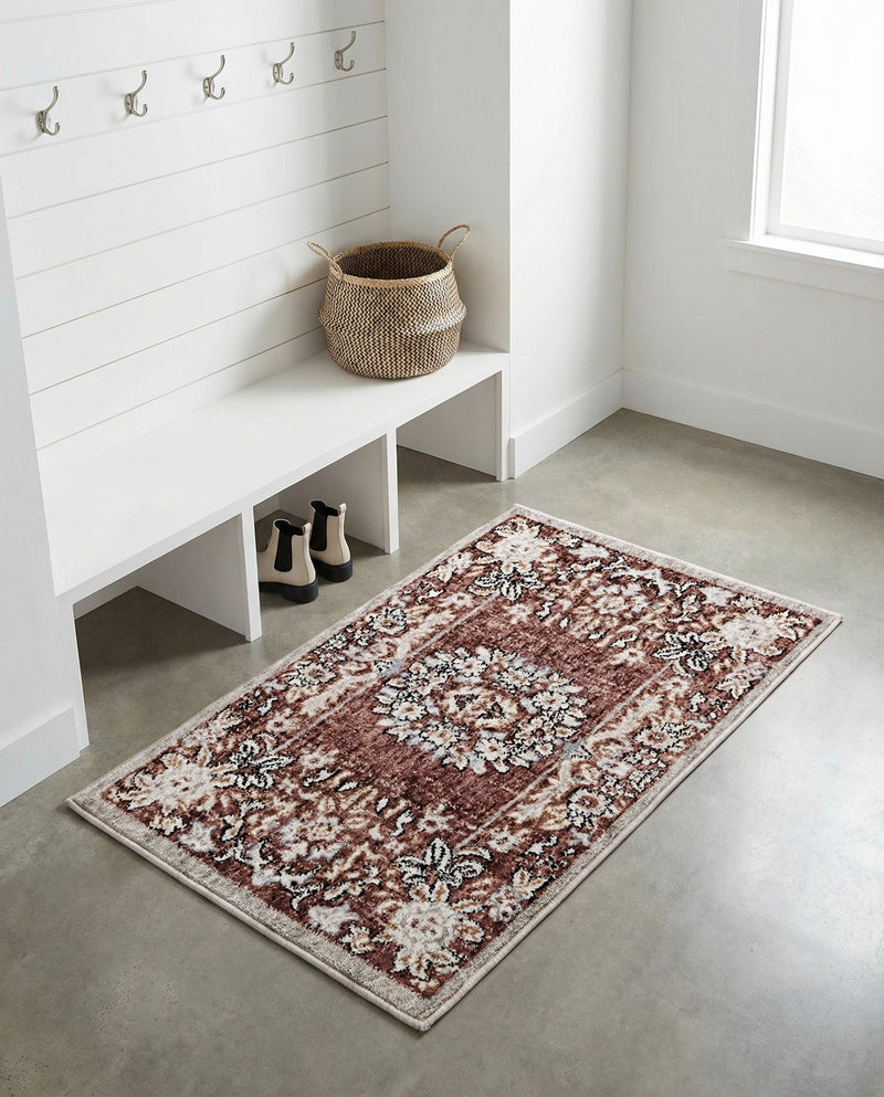 Heritage Harbor Collection Area Rug -  Seabreeze Rectangle Dusty Rose  lifestyle 35