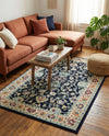 Isfahan Elegance Collection Area Rug - Naghsh-e Jahan (Navy Blue) Rectangle Navy Blue  lifestyle 17