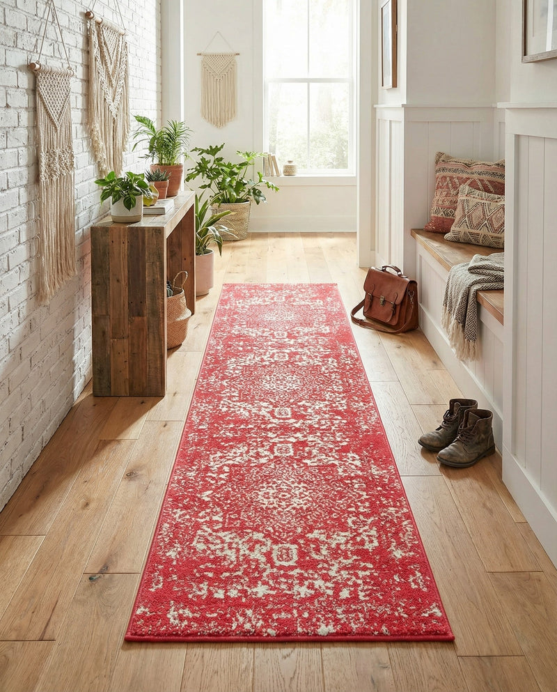 Georgetown Rugs Collection Area Rug - Dupont (Pink) Runner Pink  lifestyle 75