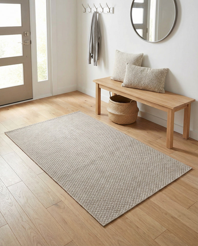 Seaside Serenity Collection Area Rug - Veranda (Beige) Rectangle Beige  lifestyle 27
