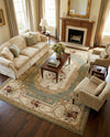 Versailles Elegance Collection Area Rug -  Louveciennes (Green) Rectangle Green  lifestyle 20