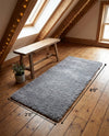 Plush Oasis Collection Area Rug - Serenity (Cloud Gray) Runner Cloud Gray  lifestyle 96