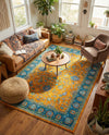 Casablanca Tapestry Collection Area Rug -  Marrakech (Sunshine Yellow) Rectangle Sunshine Yellow  lifestyle 7