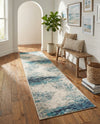 Colorburst Oasis Collection Area Rug -  Tropic Runner Blue  lifestyle 52