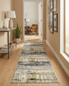 Chromatic Oasis Collection Area Rug -  Prism Runner Gray  lifestyle 46