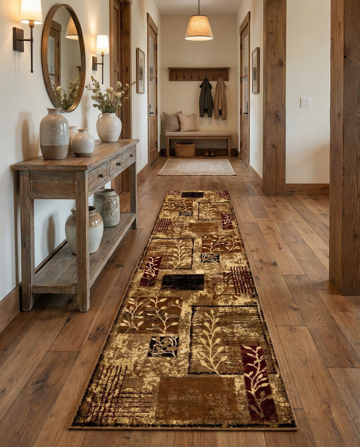 Bistro Lounge Collection Area Rug -  Affogato Runner Beige  lifestyle 153