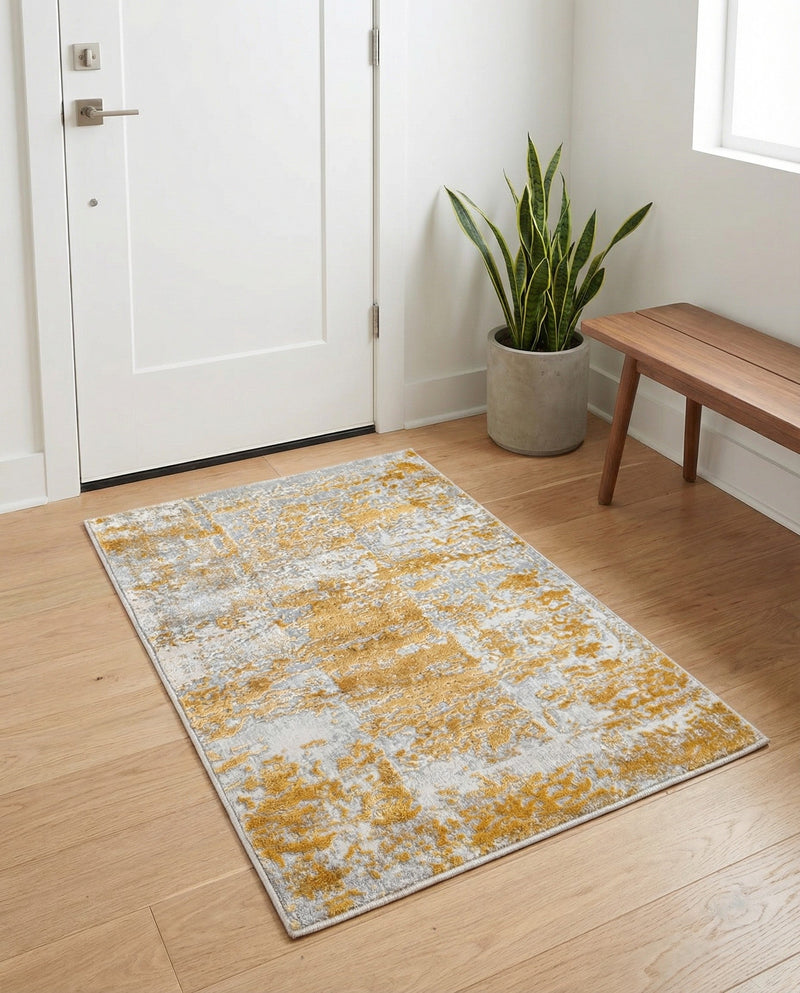 Bloomsbury Elegance Collection Area Rug -  Belgravia Rectangle Yellow  lifestyle 66