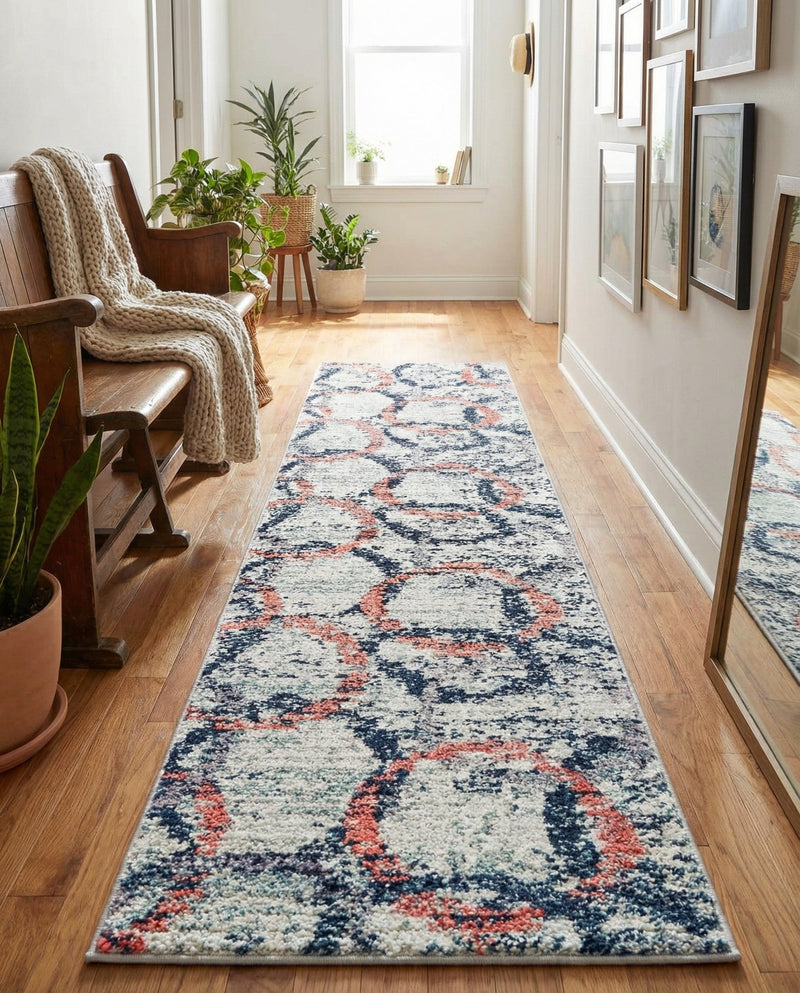 Santa Fe Trails Collection Area Rug -  Rio Runner Ivory  lifestyle 9