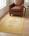Dover Terrace Collection Area Rug - Marina (Yellow) Rectangle Yellow  lifestyle 21