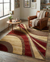Bistro Lounge Collection Area Rug -  Frappe Rectangle Beige  lifestyle 19