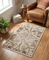 Andes Summit Collection Area Rug -  Merida Rectangle Dark Beige  lifestyle 20