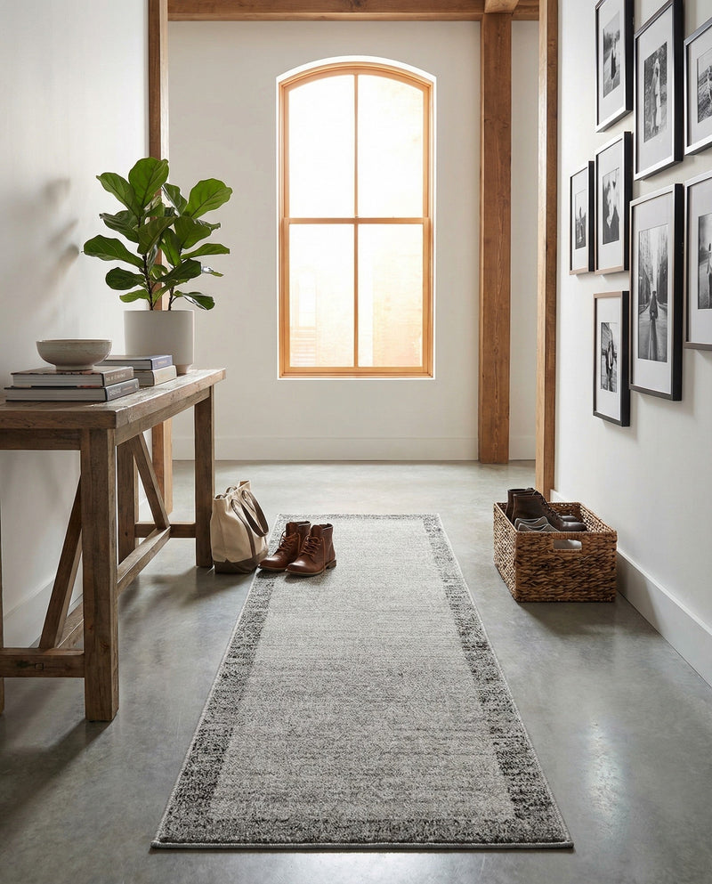 Studio Haven Collection Area Rug -  Conservatory (Light Gray) Runner Light Gray  lifestyle 28