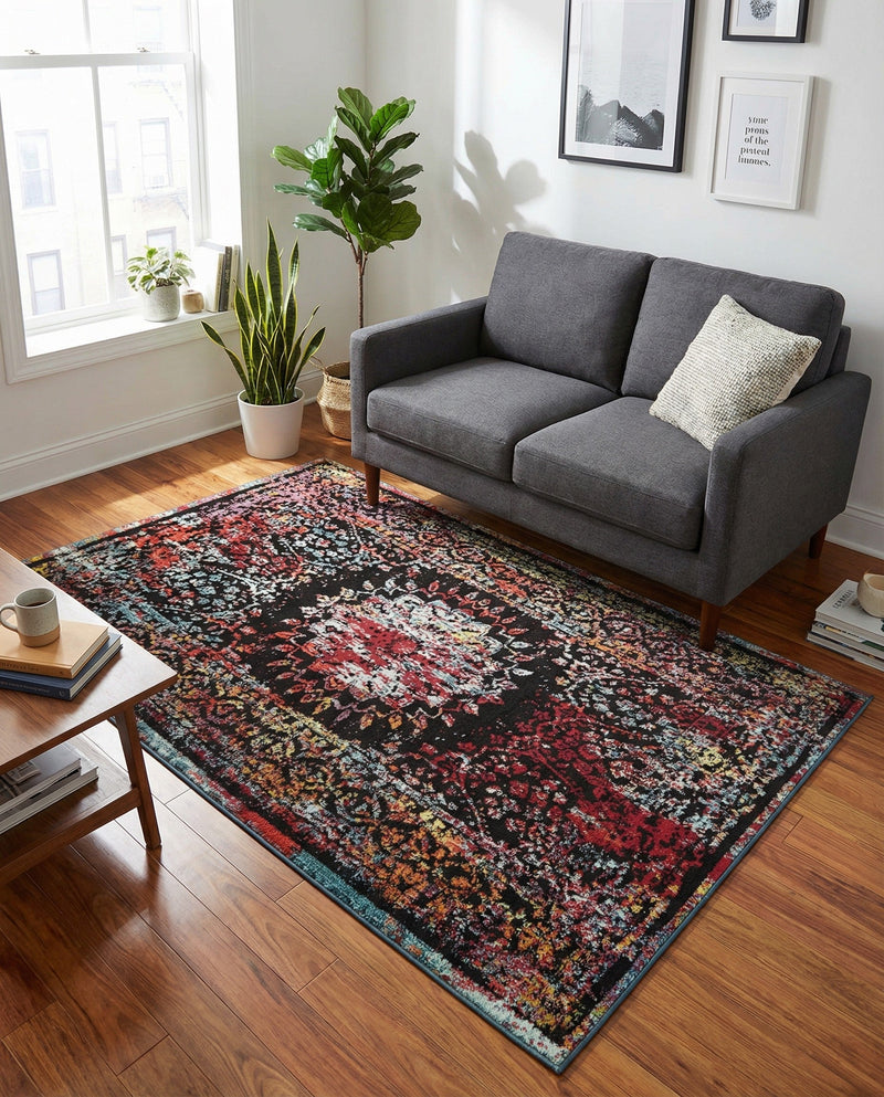 Brighton Terrace Collection Area Rug -  Withdean Rectangle Multi  lifestyle 21