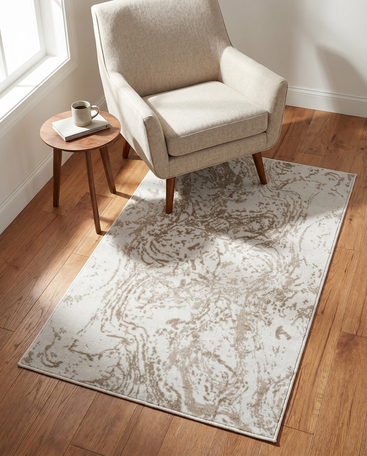 Coastal Haven Collection Area Rug -  Nautilus Rectangle Ivory  lifestyle 5