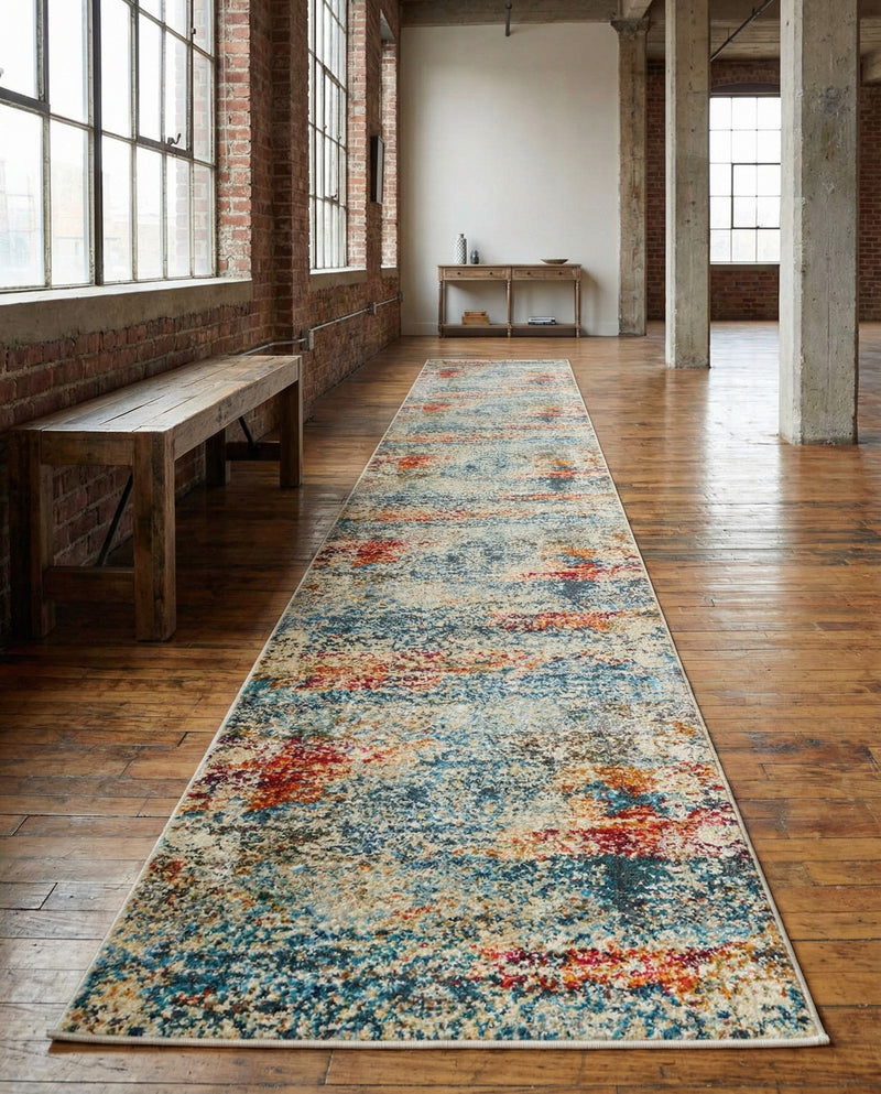 Caribbean Breeze Collection Area Rug -  Isla Runner Cream  lifestyle 53