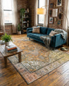 Heritage Elegance Collection Area Rug -  Windsor (Yellow) Rectangle Yellow  lifestyle 10