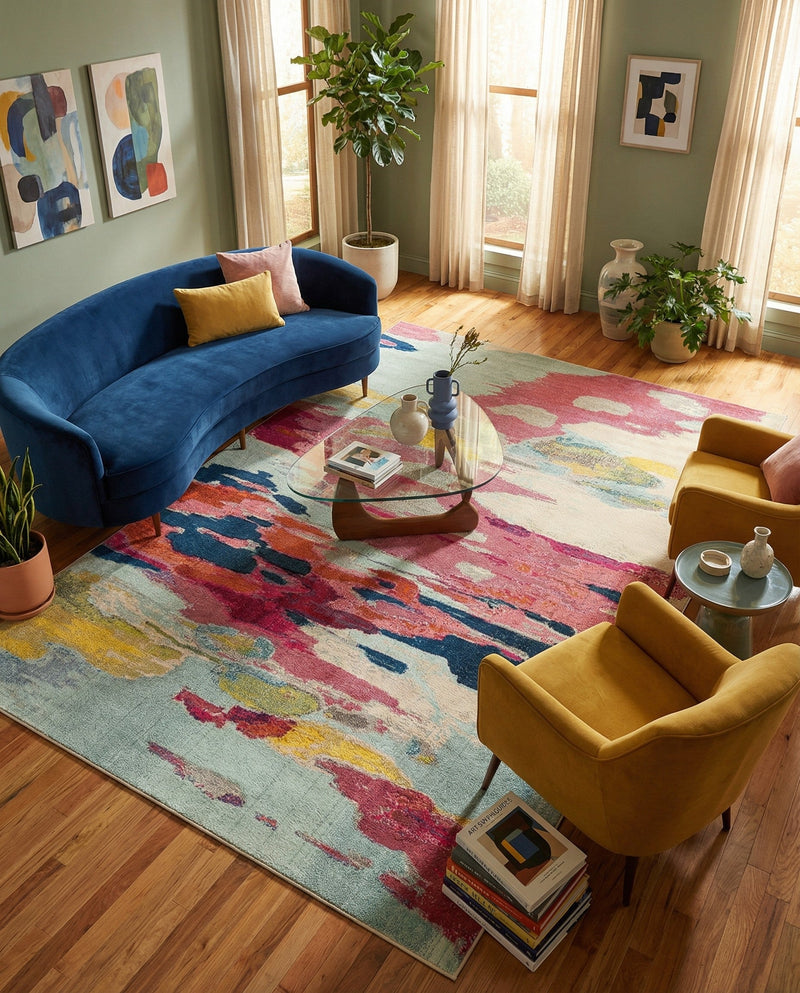 Marrakesh Elegance Collection Area Rug -  Skhirat Rectangle Pink  lifestyle 19
