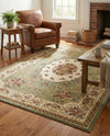 Versailles Elegance Collection Area Rug -  Bellevue Rectangle Green  lifestyle 11