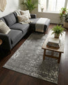Riviera Elegance Collection Area Rug - Antibes (Dark Gray) Rectangle Dark Gray  lifestyle 29
