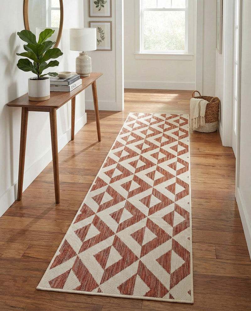 Urban Oasis Rugs Collection Area Rug -  Highrise (Rust Red) Runner Rust Red  lifestyle 48