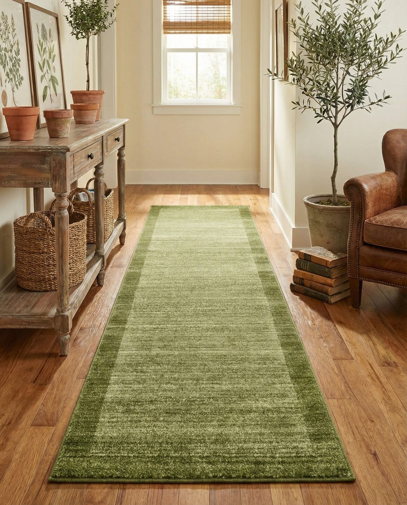 Studio Haven Collection Area Rug -  Conservatory (Light Green) Runner Light Green  lifestyle 55