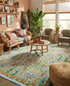 Caribbean Cove Collection Area Rug -  Tobago Rectangle Aqua  lifestyle 25