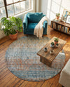 Coastal Haven Collection Area Rug -  Oceania Round Multi  lifestyle 33