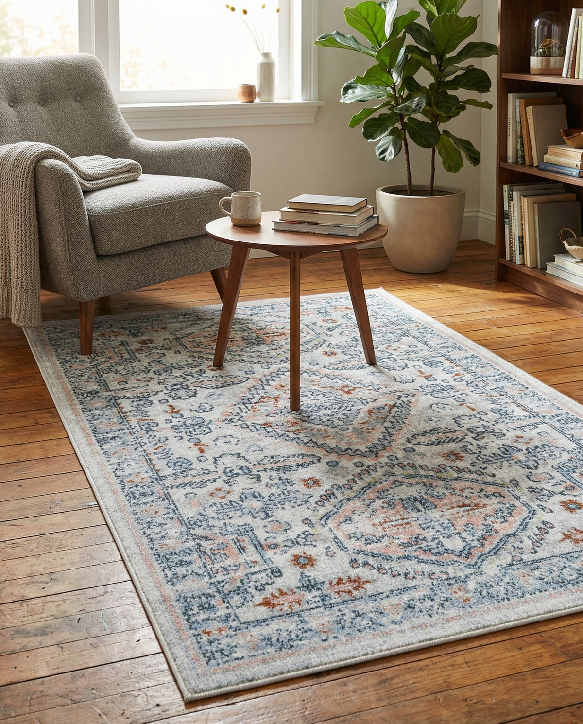 Aegean Elegance Washables Collection Area Rug -  Patmos Rectangle Ivory  lifestyle 19